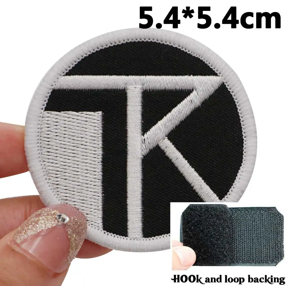 Parches bordados de Dreamers del ejército Kate Bush, apliques de etiqueta de costura, banda de motorista punk, insignias de ropa de Rock con respaldo de gancho - imagen 2