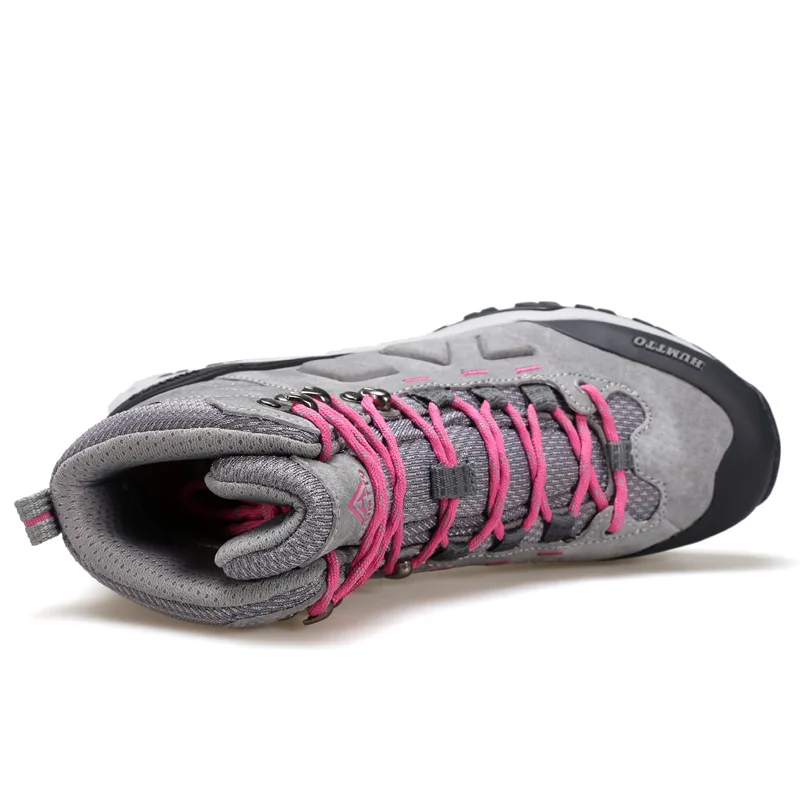 Humtto-zapatos de senderismo impermeables para hombre y mujer, botas de caza de montaña para invierno, zapatos de escalada, deportes cálidos, antideslizantes - imagen 4
