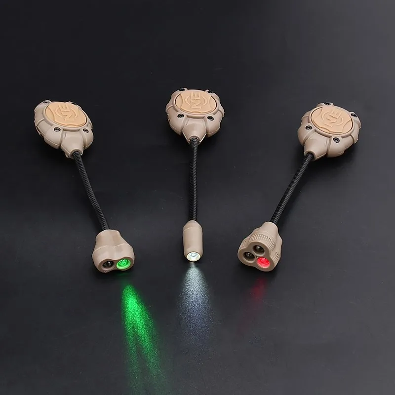 Luz táctica militar rápida para casco, linterna LED para casco, 3 modos, verde, rojo, IR, blanco, supervivencia al aire libre, luz de señal de seguridad - imagen 3