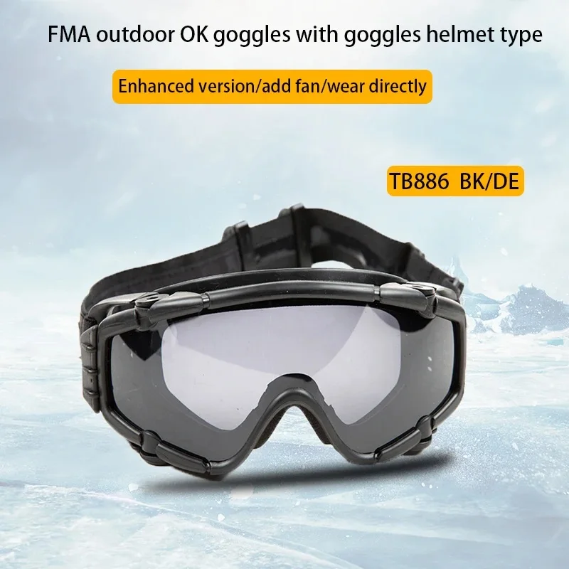 FMA Airsoft si-gafas balísticas con ventilador, versión actualizada, gafas tácticas antiniebla, gafas de protección ocular de seguridad para Paintball, nuevas - imagen 2
