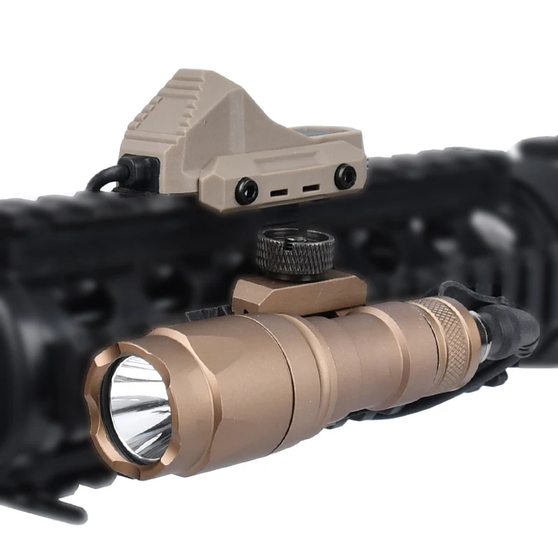 Linterna PEQ15 Surefir M300 M600 con interruptor de presión remoto de doble función AXON compatible con luz táctica Airsoft de caza con riel de 20mm - imagen 4