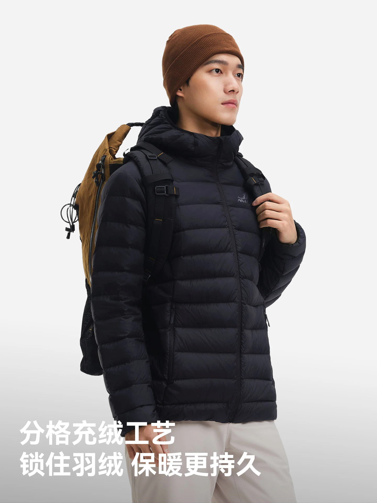 Pelliot 2025 chaquetas para hombre cortavientos impermeables 95% chaquetas blancas abajo Parkas Casual abrigo de invierno portátil para mujer - imagen 4