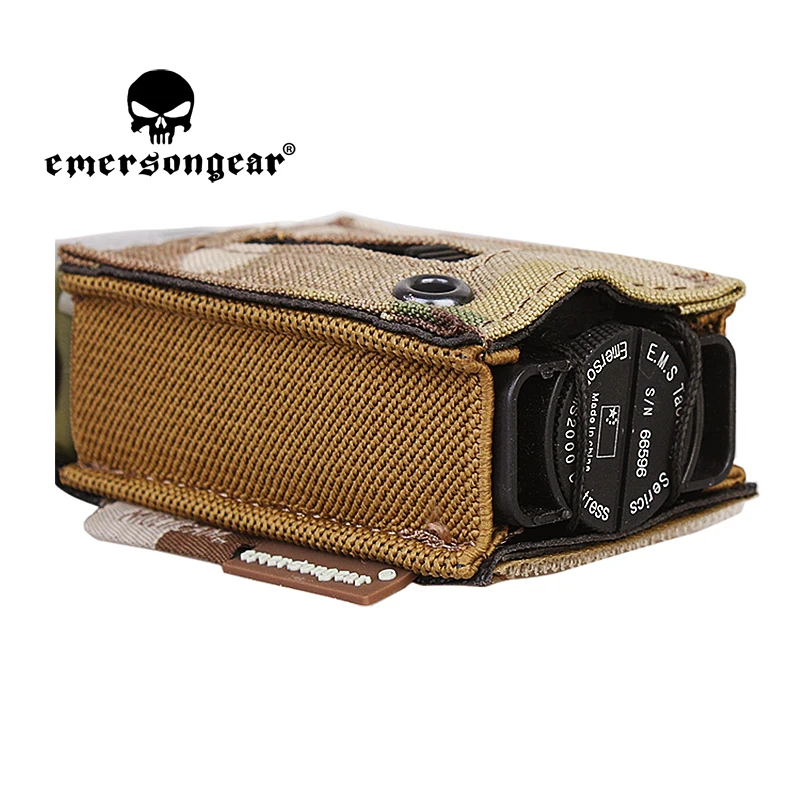Emersongear-bolsa protectora táctica MS2000 con luz estroboscópica, portador de marcadores de socorro para casco, Milsim, senderismo, caza, nailon - imagen 3