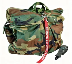 Bolsa transporte casco helicóptero HGU-56 polialgodón camuflaje selva