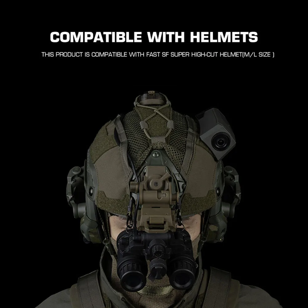 Cubierta táctica para casco FAST SF de corte súper alto para exteriores, tela protectora para casco de 4,0 (L) - imagen 3