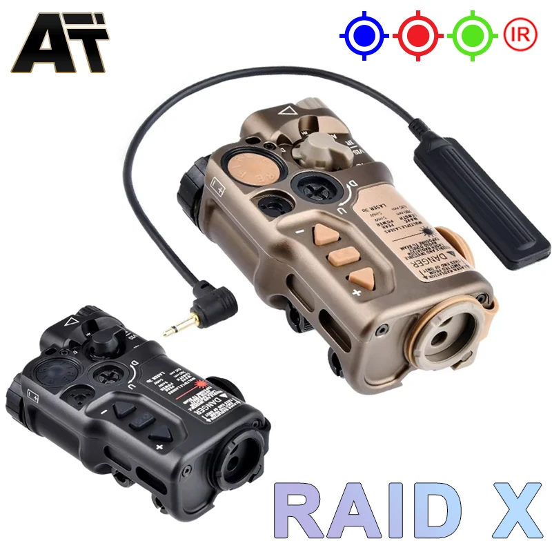 WADSN Tactical RAID X Láser Táctico de Punto Rojo/Verde/Azul, Foco IR para Softair, Indicador de Cero Metálico, Láser Estroboscópico para Airsoft, Caza y Armas - imagen 2