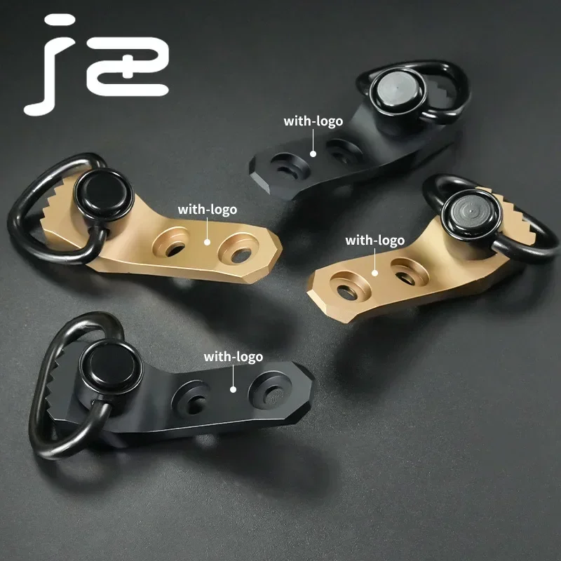 1,25 Insh-hebilla de Metal de liberación rápida, anillos tácticos QD, eslinga giratoria de 360 grados, accesorios de conexión de un/dos puntos para Rifle - imagen 5