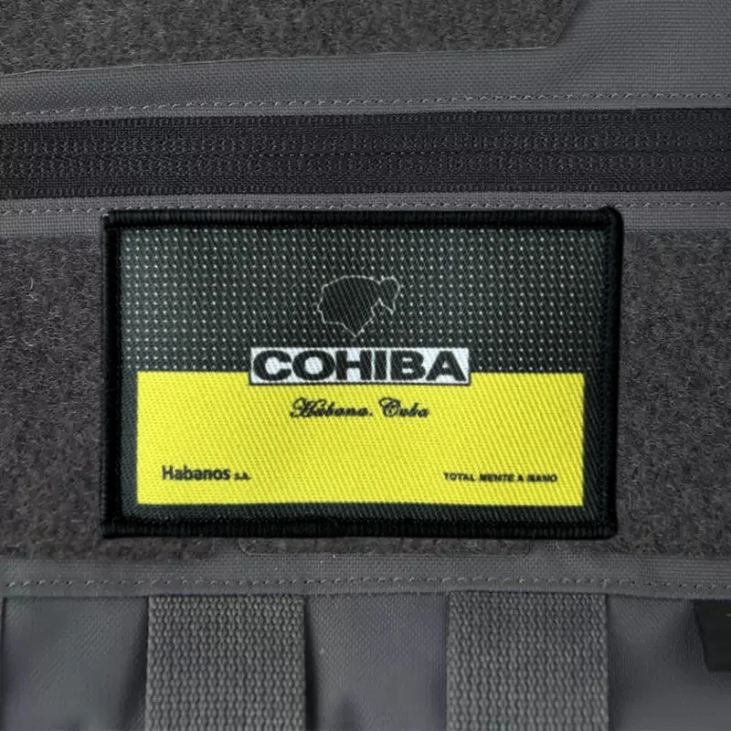 Parche COHIBA para ropa, insignia de moral, brazalete impreso, gancho, parches tácticos militares, pegatinas para mochila - imagen 3
