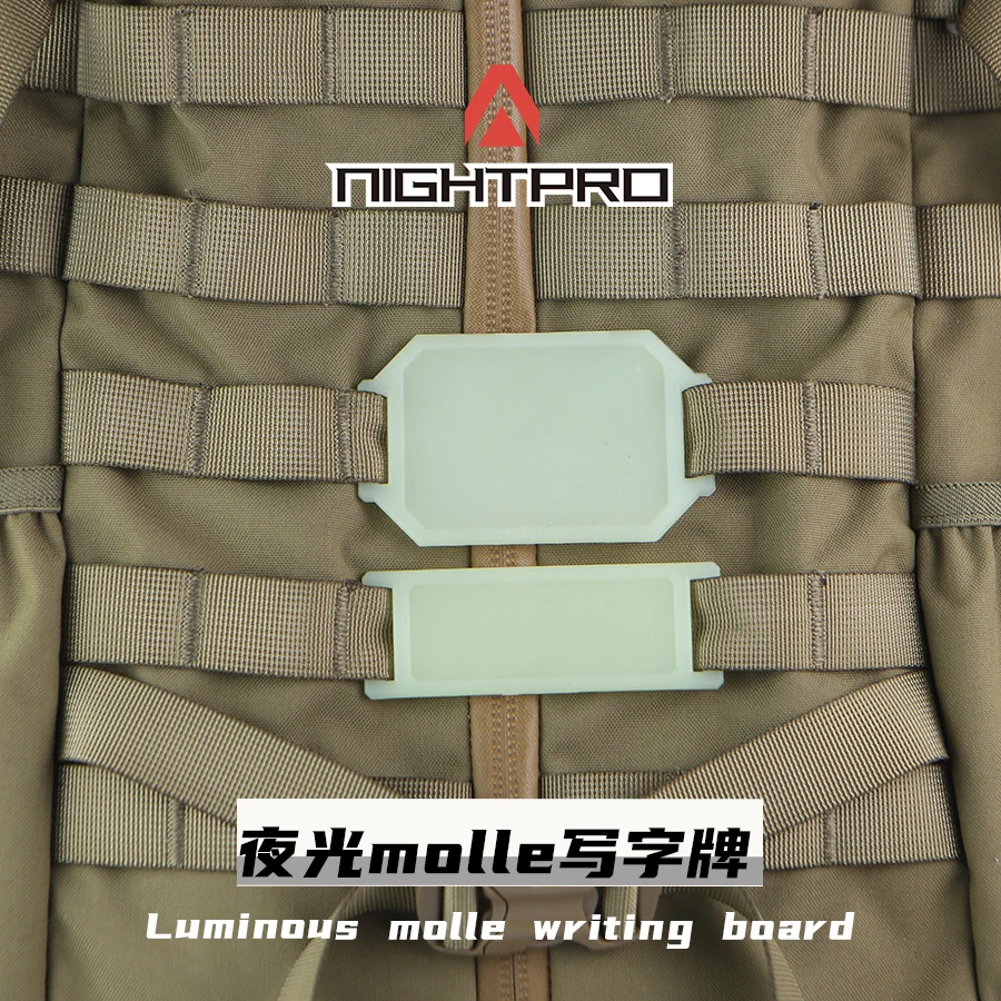 Tablero de escritura Molle luminoso paquete táctico tablero de señal para Graffiti aleatorio reutilizable - imagen 4