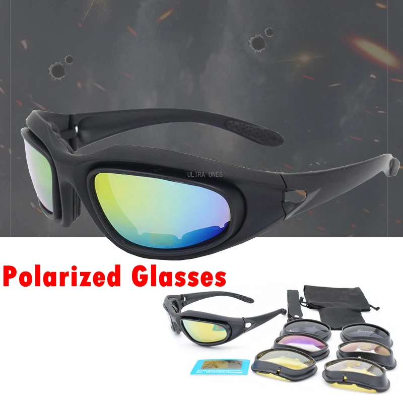 Gafas de caza al aire libre polarizadas para senderismo, montañismo, montar, deportes, gafas de sol, tiro táctico, gafas protectoras de Paintball - imagen 3