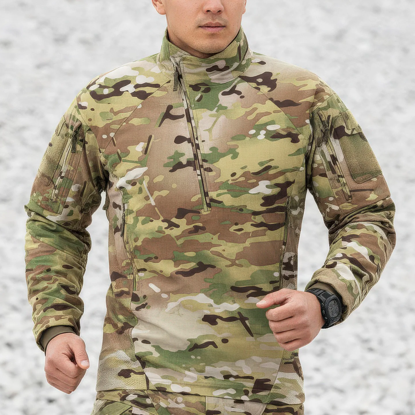 ACE camisa térmica gruesa manga larga camuflaje hombre invierno - imagen 4
