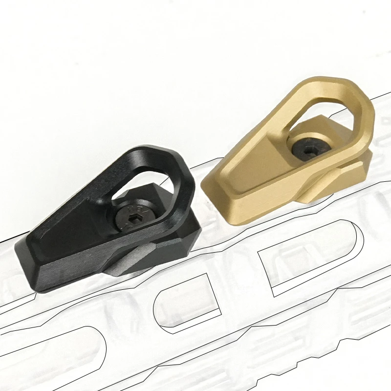 Eslinga táctica de aluminio con hebilla QD, sistema de conexión MLOK adecuado, correa para el hombro, anillo de elevación, accesorios de Base de conexión de Metal - imagen 3