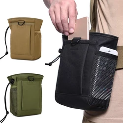 Bolsa de descarga de camuflaje táctico, bolsa de recuperación de revistas Molle, bolsa de volcado con cordón, funda de cadera adjunta ajustable