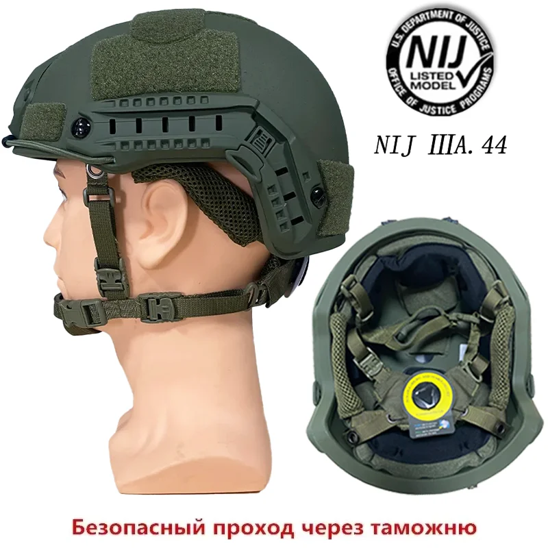 Casco ACH antibalas con refuerzo de Kevlar y suspensión RÁPIDA de Wendy para operaciones tácticas