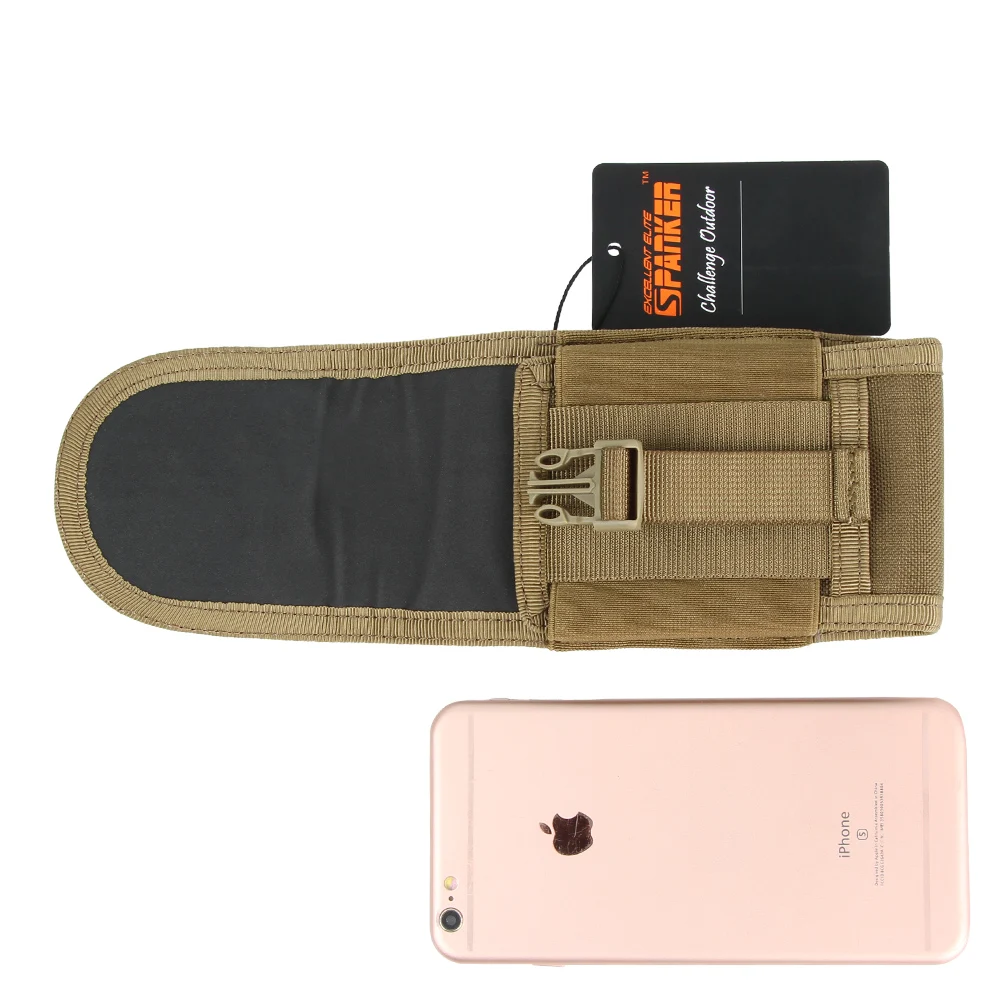 Bolsa táctica para teléfono móvil con hebilla de 4,7 pulgadas, billetera portátil, paquete de cintura para tarjeta, estuche de transporte de nailon para deportes al aire libre - imagen 5