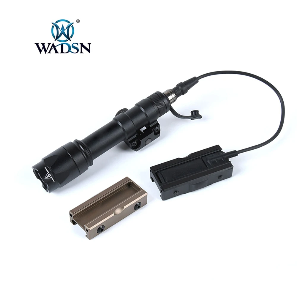 WADSN-interruptor Picatinny táctico, Panel de bolsillo de montaje en ranura para M300 M600, linterna DABL A2 PEQ15, Base Swtich de presión para caza - imagen 3