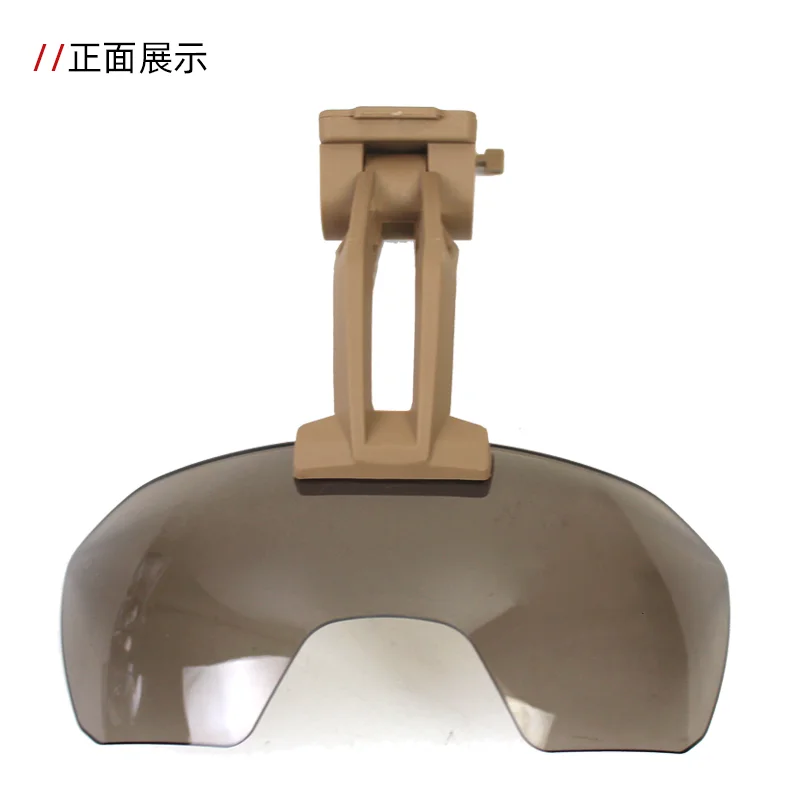 Casco táctico ajustable, gafas abatibles, lente antiniebla, visera de brazo de montaje, protección a prueba de viento para casco de Paintball Airsoft - imagen 5