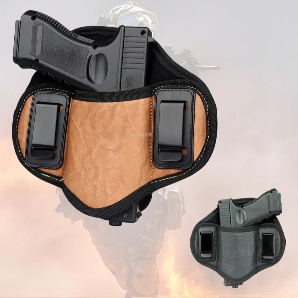 Funda de transporte oculta IWB para Glock 19 17 23 32 Sig Sauer P250 Beretta 92 Taurus pistolas mano derecha bolsa para pistola de caza - imagen 2