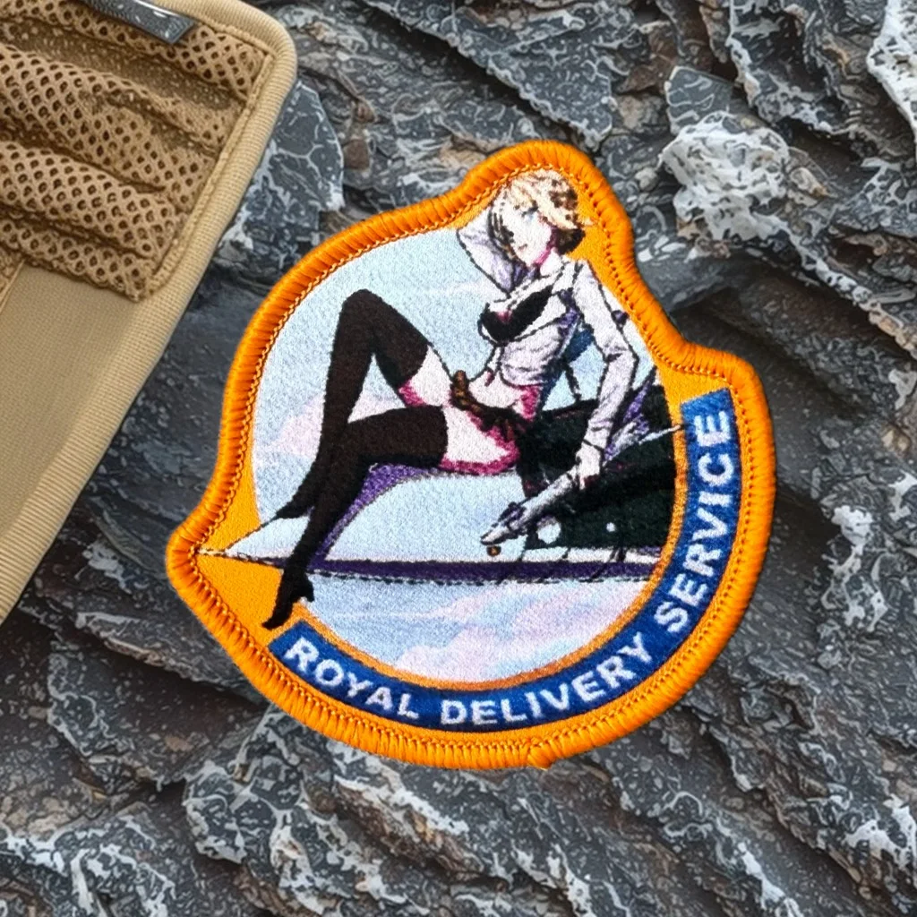 Parche táctico Ace Combat 7, parche de gancho y bucle de princesa Rosa Cossette para ropa, insignia de moral de servicio de entrega real - imagen 2