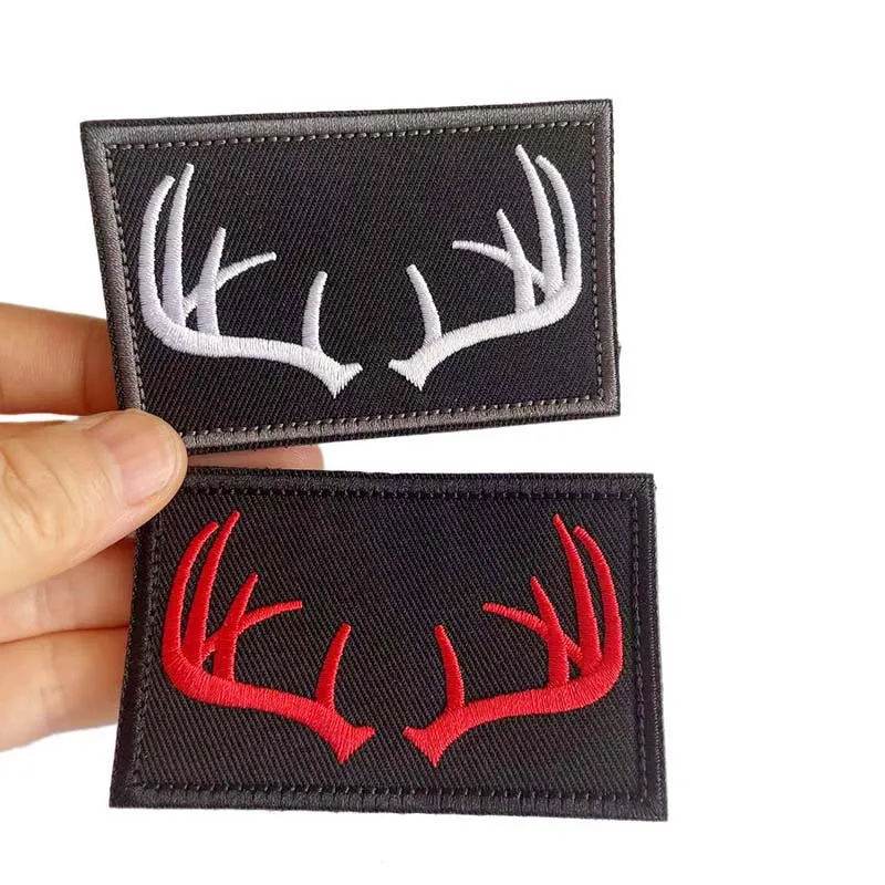 Emblema de moral de caza al aire libre, apliques de ropa de asta, parche bordado con gancho y bucle, insignia táctica para brazalete, mochila, sombrero - imagen 2