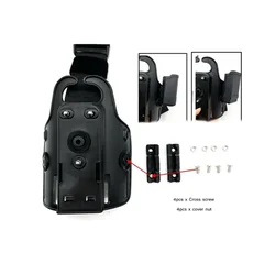 Plataforma táctica para muslo con clip trasero para cargador de pistola, accesorios Molle para GL 17 9mm