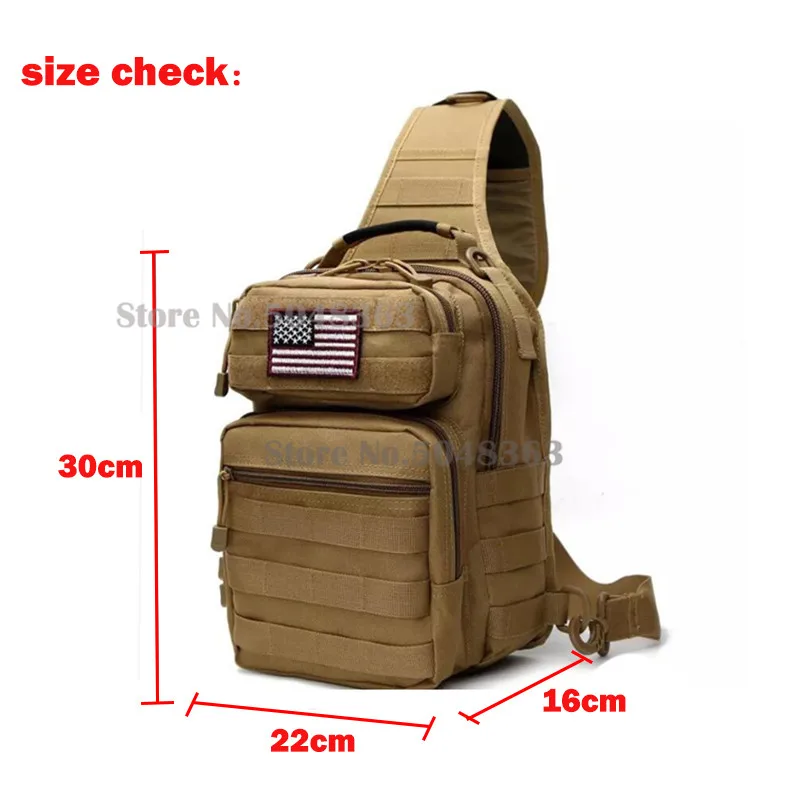 Mochila de asalto táctica militar Molle, bolso de hombro, mochila EDC impermeable del ejército, paquete para senderismo y Camping al aire libre - imagen 3