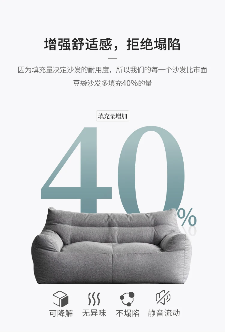 Una imagen de un sofá con un signo de descuento del 40%