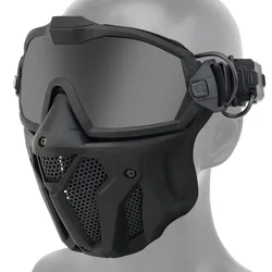 Máscara táctica paintball con ventilador antinieblas y gafas protectoras