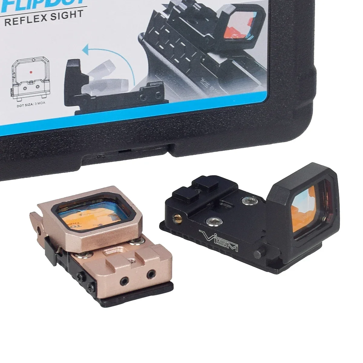 NcSTAR VISM Flipdot Reflex óptico punto rojo mira táctica 3 MOA Mini mira de pistola para pistola G17 MOS o montaje de riel Picatinny de 20mm - imagen 5