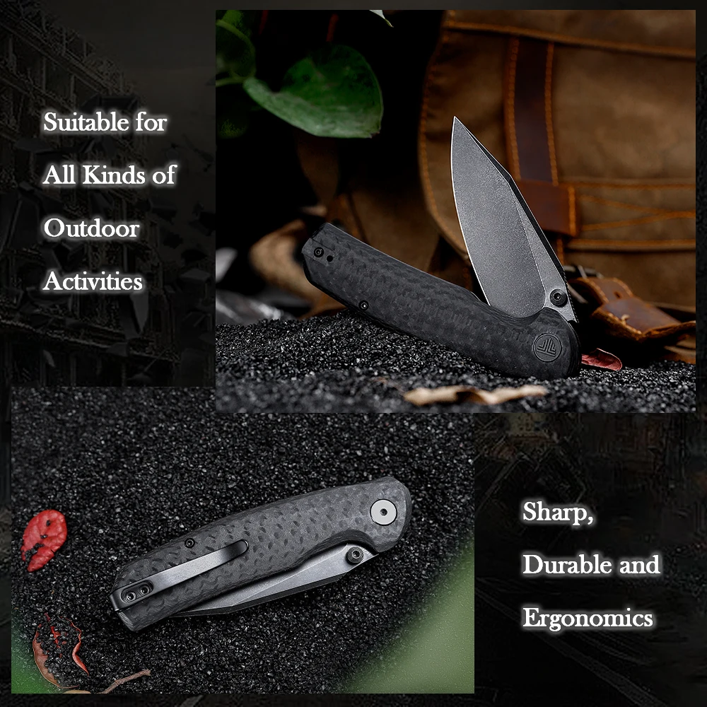 Cuchillo plegable TRIVISA Hornet – Táctico EDC Micarta G10 - imagen 4