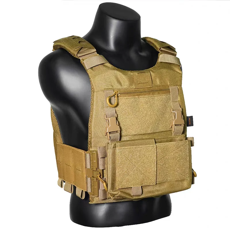 Chaleco táctico MOLLE ligero con sistema desmontaje rápido