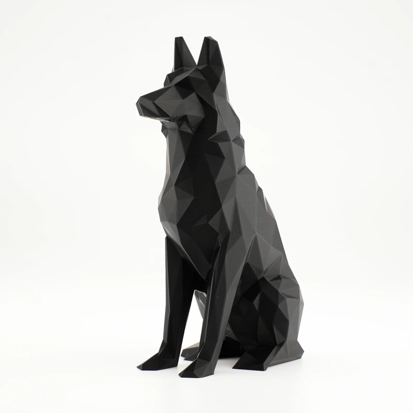 Estatuilla de perro, estatuas de animales, esculturas de pastor alemán negro, adorno, diseños elegantes para decoración de habitación y coche, Idea, regalo festivo - imagen 3