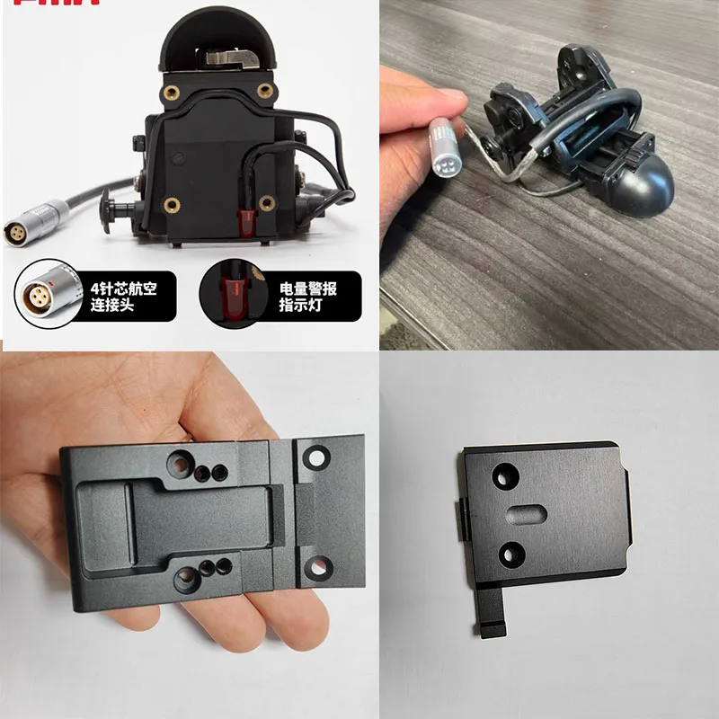 Casco táctico ANVIS 6 9 de Metal NVG soporte simulado/función y placa adaptadora de montaje de Base NVG