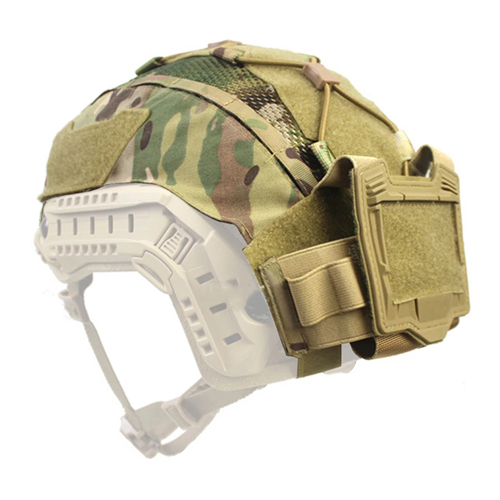 Cubierta táctica para casco marítimo con bolsa de batería NVG, caza al aire libre, combate, Airsoft, casco rápido, equipo de contrapeso - imagen 5