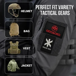 Parche bordado táctico velcro – Brazalete trauma para mochila y chaqueta