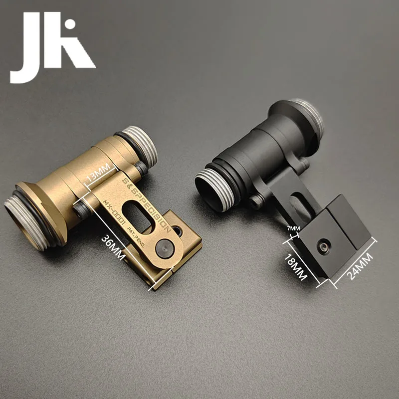 Soporte táctico M-AX SF para casco, soporte giratorio SS MAX para casco M-AX CAG, luz de explorador, Base para linterna SUREFIR M300 M600 - imagen 2