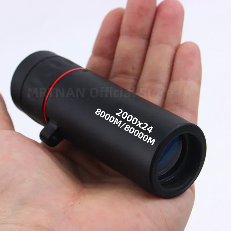 Mini telescopio Monocular portátil de visión nocturna HD, 2000x24, impermeable, para acampar al aire libre, escalada, avistamiento de aves - imagen 2