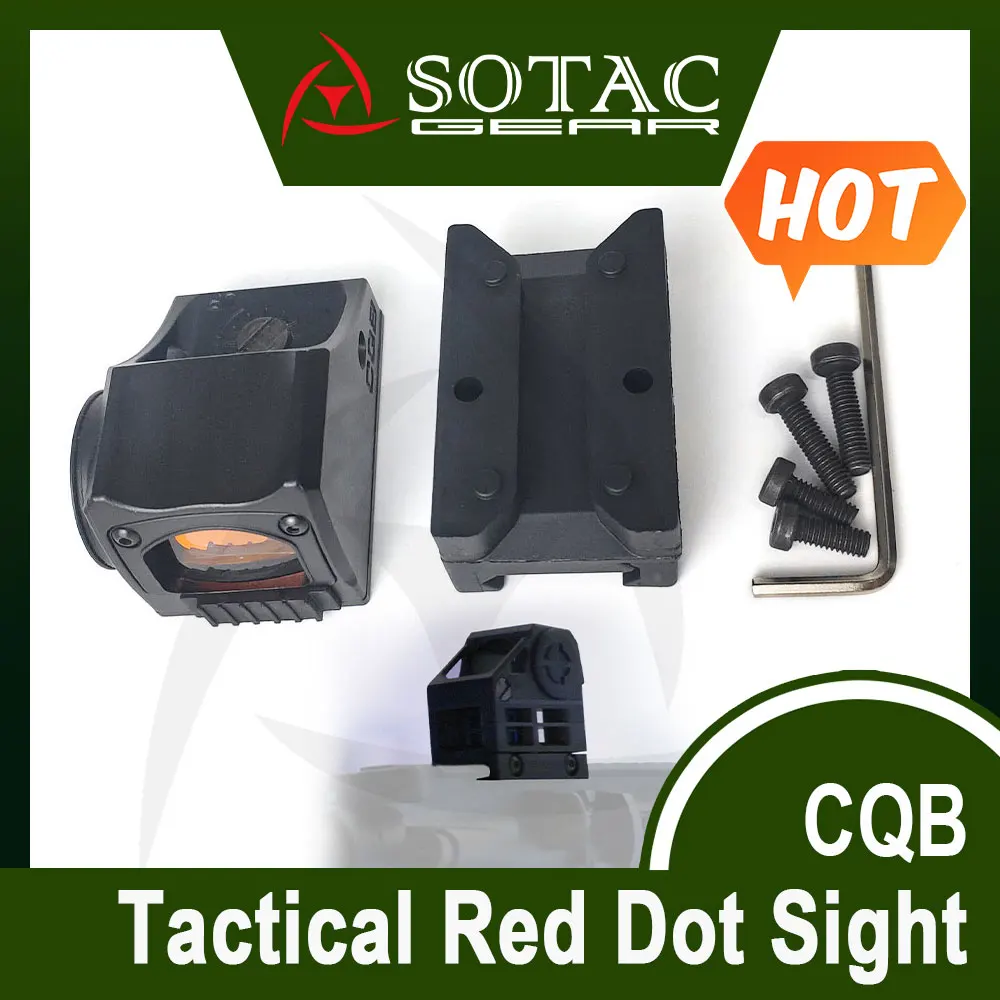 Nuevo CQB Red Dot Sight Wea-pon caza CQB alcance mira réflex accesorios tácticos SOTAC GEAR