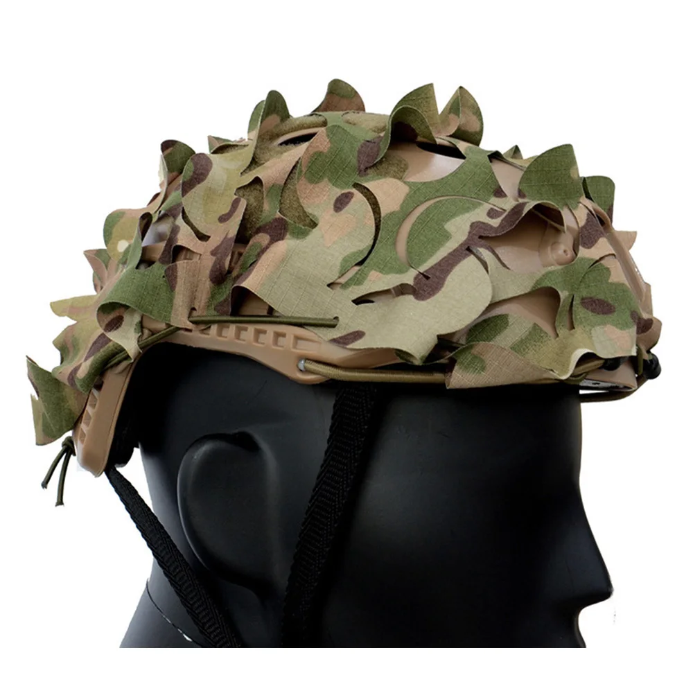 VULPO-funda táctica para casco rápido, cubierta de tela para casco de camuflaje 3D para casco rápido, accesorios para casco Airsoft de caza - imagen 2