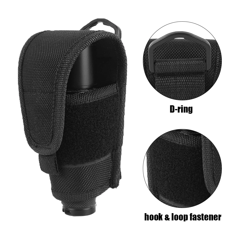 Funda táctica para linterna, funda de transporte para antorcha al aire libre para JM26 TC500 600L 700L C8 TF T1 TR500, soporte para cinturón - imagen 3