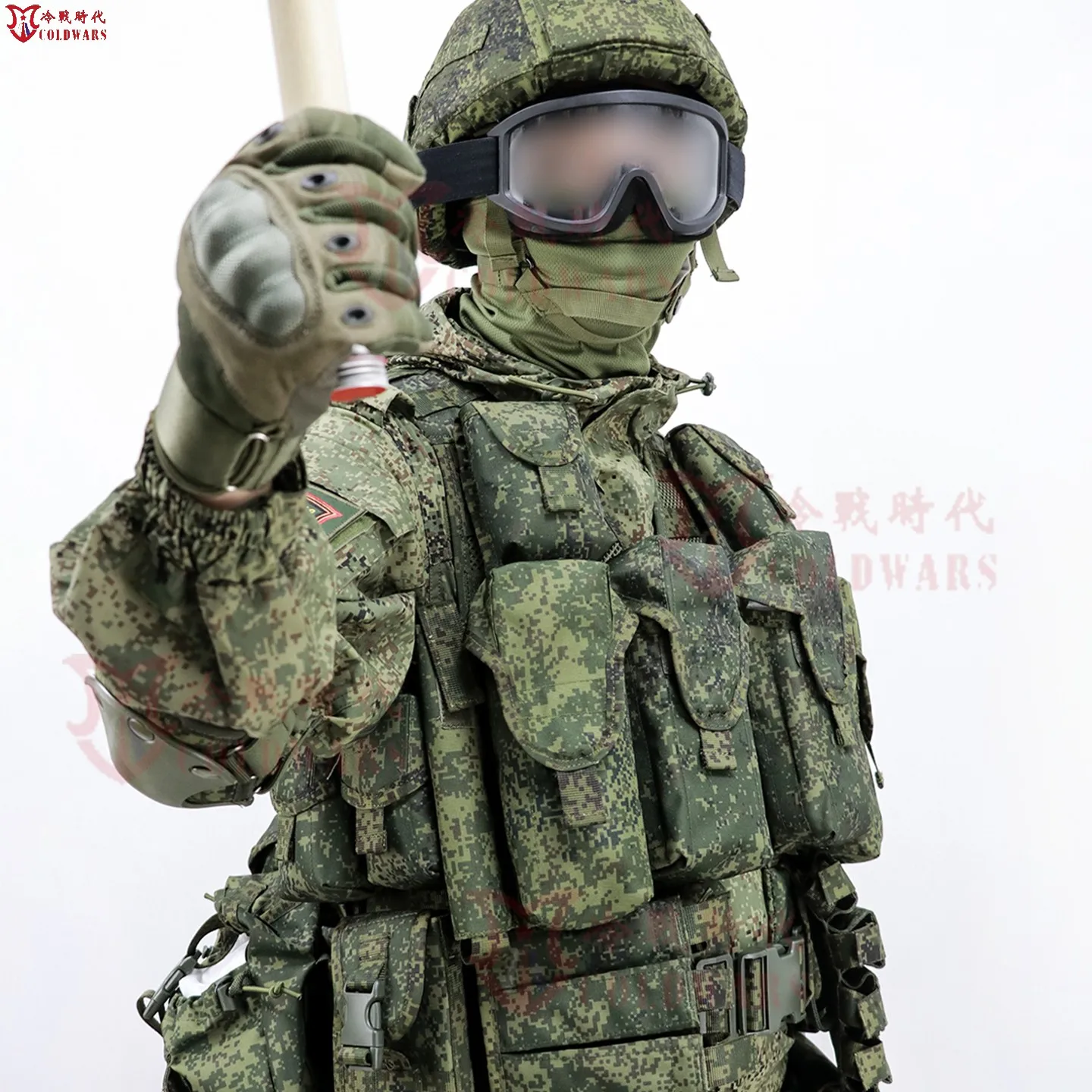 Chaleco táctico ruso de tercera generación 6sh117, armadura corporal con correas de camuflaje completa/pequeño hombre verde ruso, paquete MOLLE, Cosplay - imagen 5