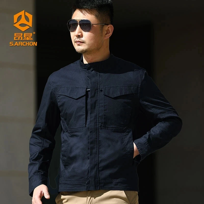 Chaquetas tácticas de campo para hombres, abrigos de combate militar, chaqueta de motocicleta al aire libre, moda del ejército, senderismo, uniforme de béisbol, Tops de Bombardero - imagen 3