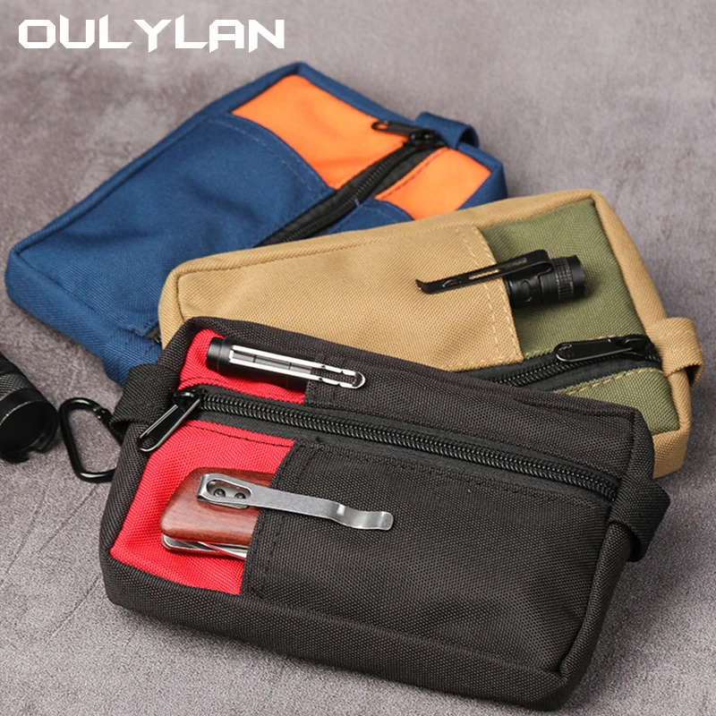 EDC-bolsa de almacenamiento táctica militar multifuncional, cartera pequeña portátil para tarjetas, kit de herramientas EDC para exteriores, accesorio Molle