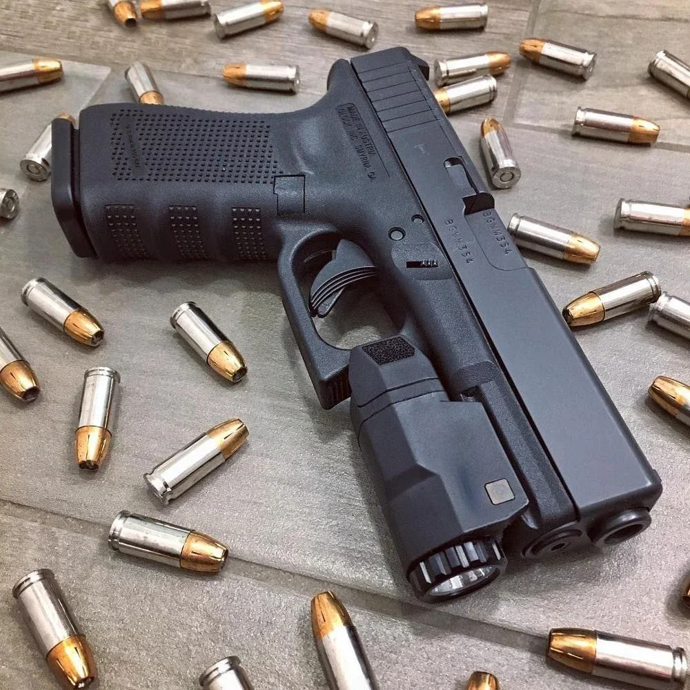 Minipistola táctica compacta APL Glock, luz constante/momentánea/estroboscópica, linterna LED, armas de luz blanca para riel Pictinny - imagen 5