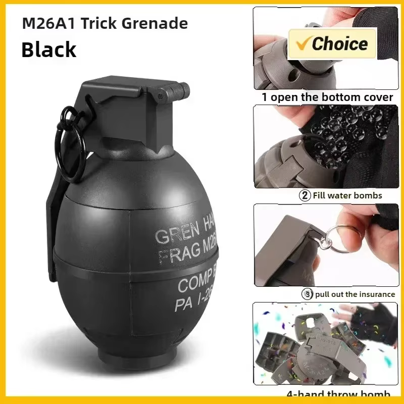 Granada táctica M67 con resorte – Réplica de airsoft y paintball
