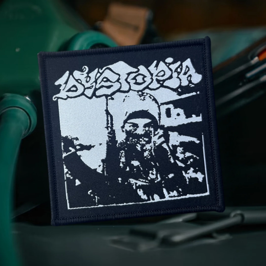 Insignia de moral Dystopia Punk Roc, emblema militar, brazalete táctico, gancho y bucle bordados para ropa, pegatinas para mochila - imagen 5