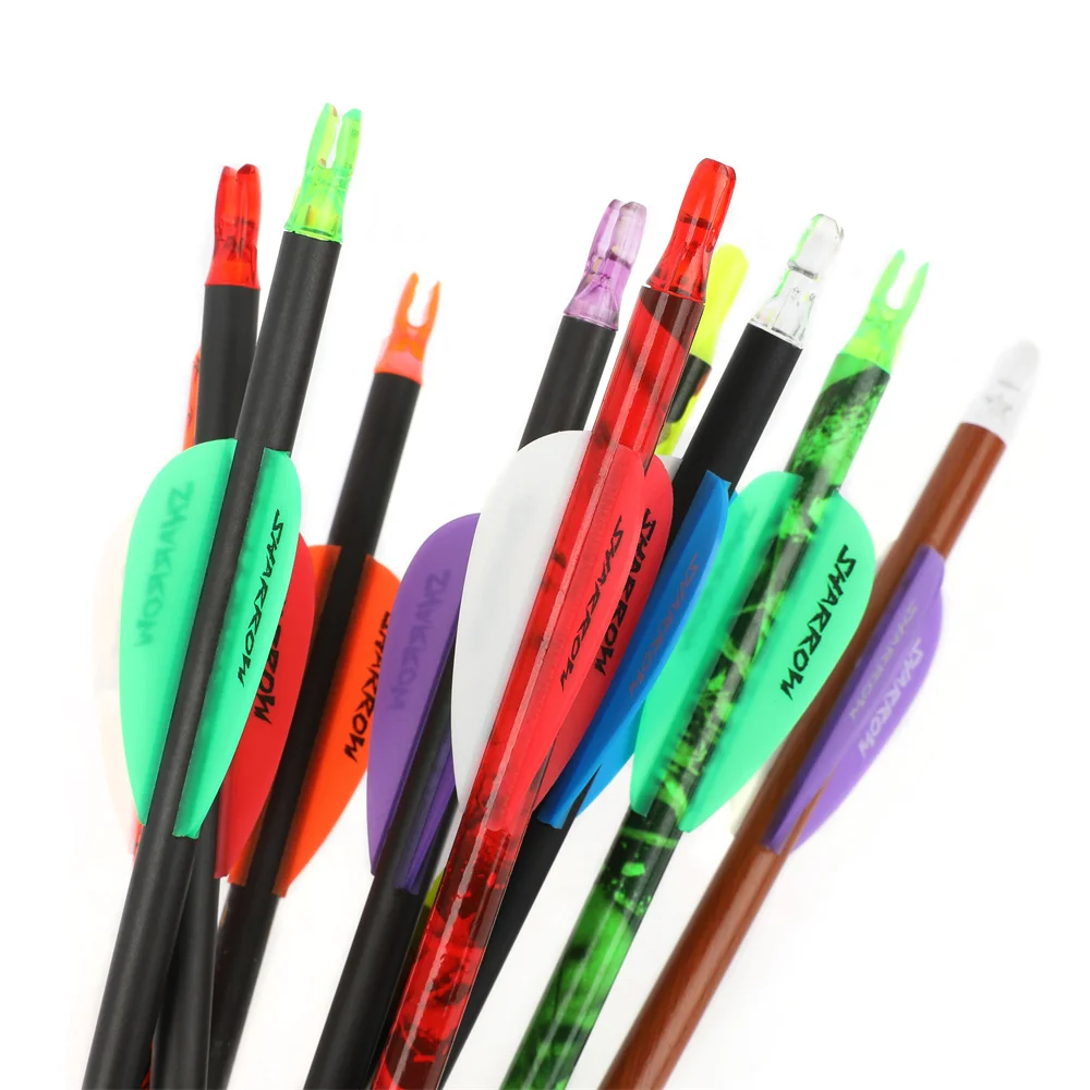 Pluma de flecha de tiro con arco, 23,3 cm, con eje de carbono, regalo único, cazadores, deportistas, 10 colores, recarga opcional, paquete hermoso reemplazable - imagen 5