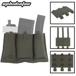 OPHIDIANTAC 5,56, Panel TAC elástico, tres bolsas magnéticas, adaptador de caza molle multiusos, chaleco, tabla de transporte, accesorio para bolsa de revistas