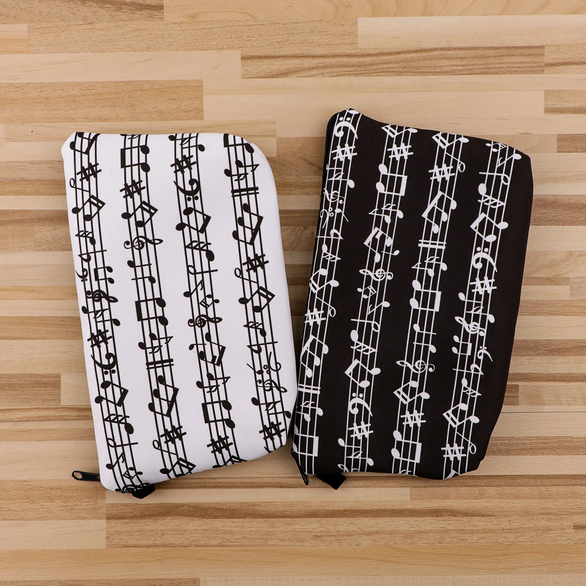 Organizador de almacenamiento de notas musicales, bolsas de maquillaje, bolsa de cosméticos portátil, bolsa de cosméticos de viaje para mujer, accesorio de maquillaje - imagen 4