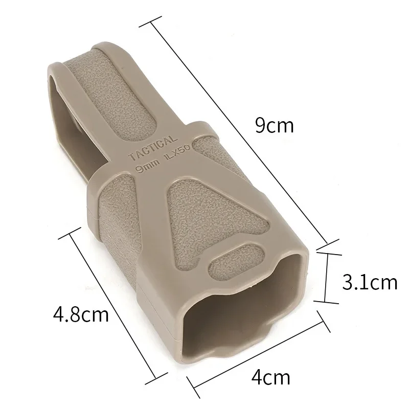 Bolsa táctica de goma para revistas de 9 mm Diseño de extracción rápida resistente al calor y engrosado - imagen 5